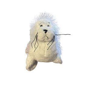 Ganz White Arctic Seal Plush Toy 10 in HM023 Webkins Stuffed Animal Retired